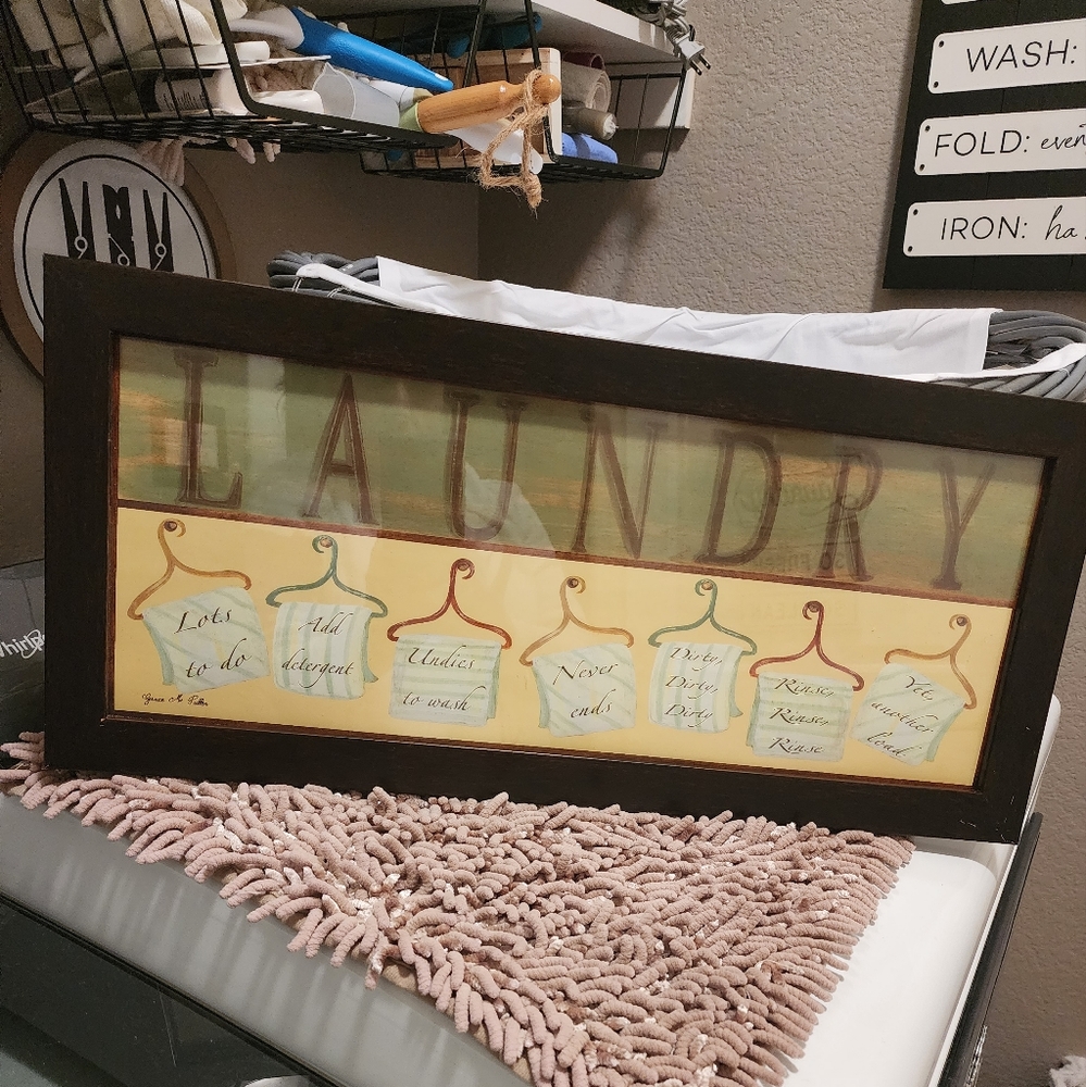 Laundry room wall decor